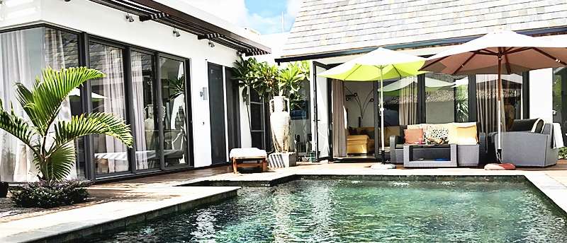 Acheter une villa à l’ile Maurice-Villa Palm Grove-revente - 4 chambres dont un studio en aparté - piscine personnelle- jardin privé- 724 500 Euros 